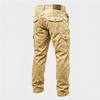 Herren Multi-Taschen Denim Cargo-Hose Vintage Gewaschen Gerade Arbeits Hose D-Ring Taille Outdoor Freizeit Hose