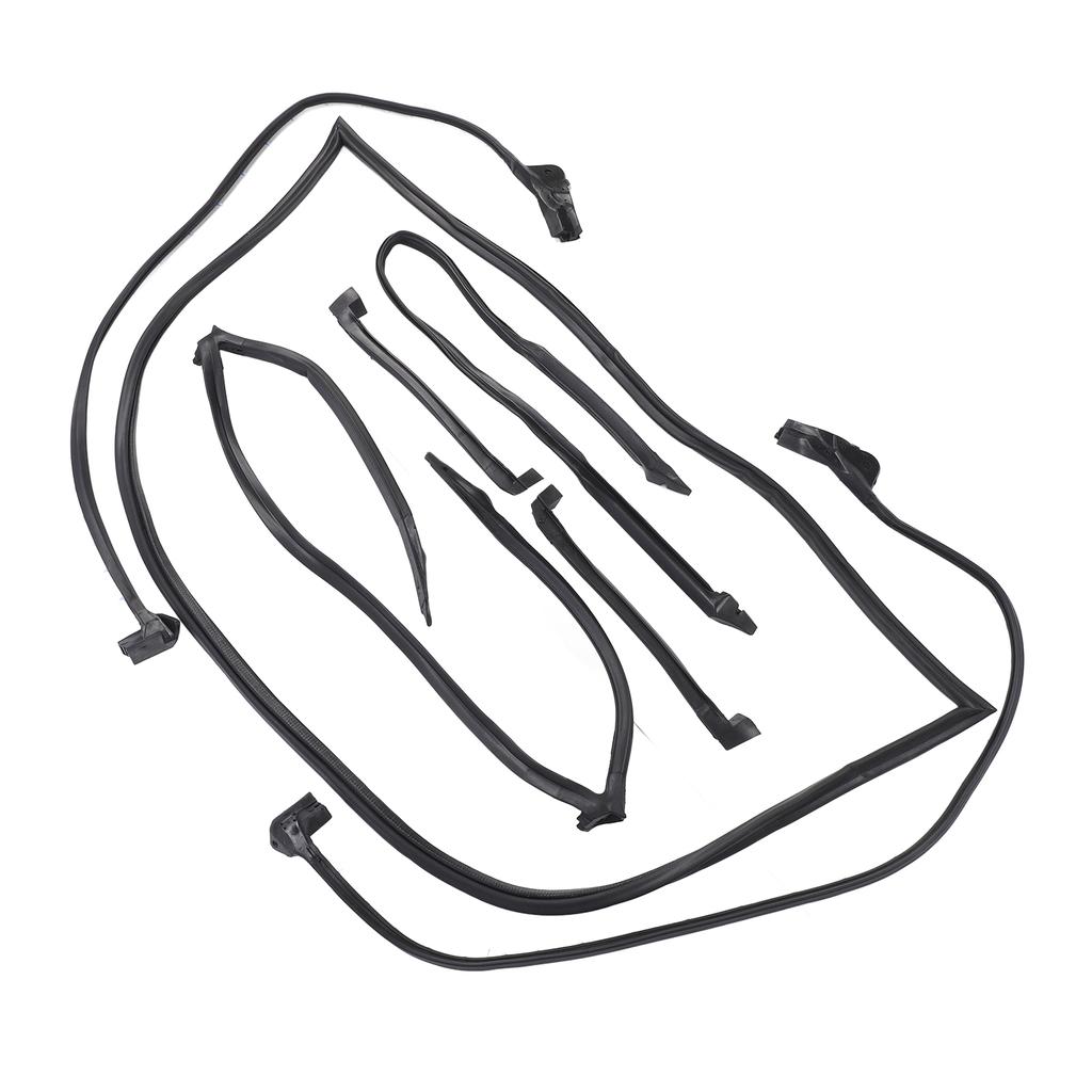 7pcs Full Weatherstrip Kit 9096GGW Water Resistance Rubber Car Seal Strip Set for C4 Coupe 1990‑1996