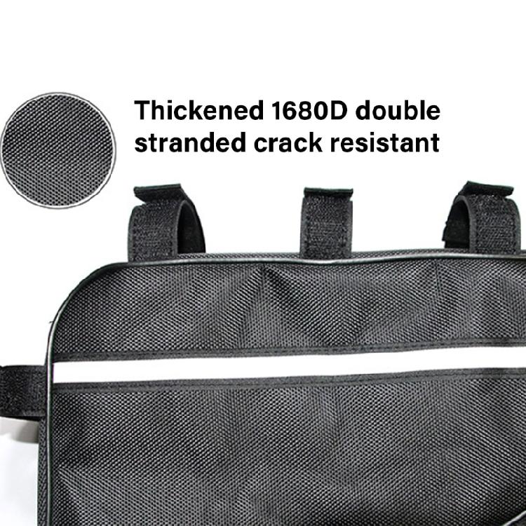 Electric Bike Bag Triangular Lithium Battery Pack Organizers Bike Frame Bag Electric Scooter Battery Pack Storage Bag