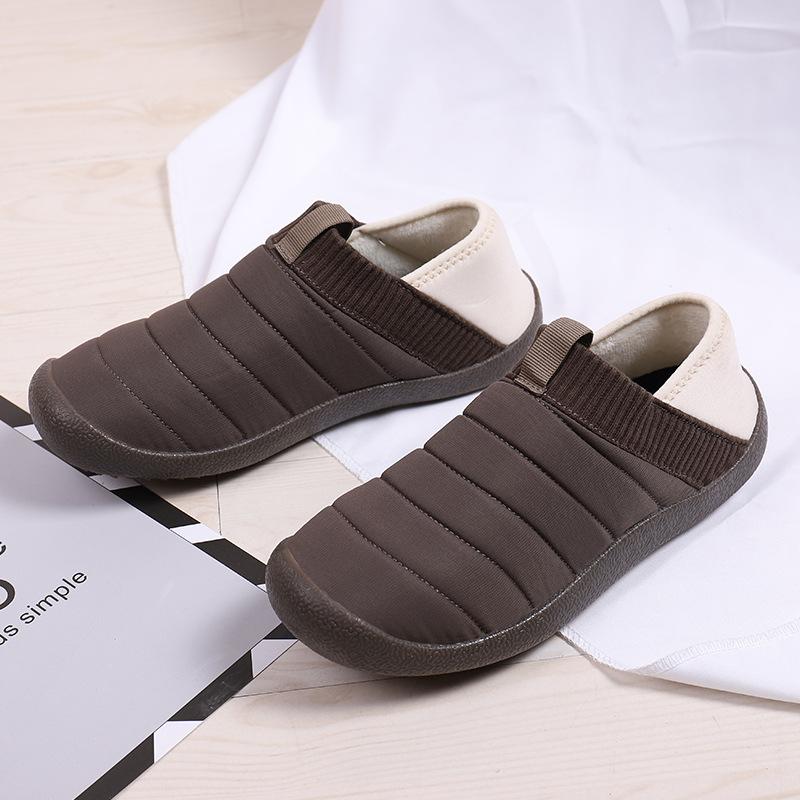 

Новая зимняя хлопковая обувь, мужская уличная обувь для сноуборда, пара сноубутсов, водонепроницаемая и износостойкая хлопковая обувь 46 коричневый