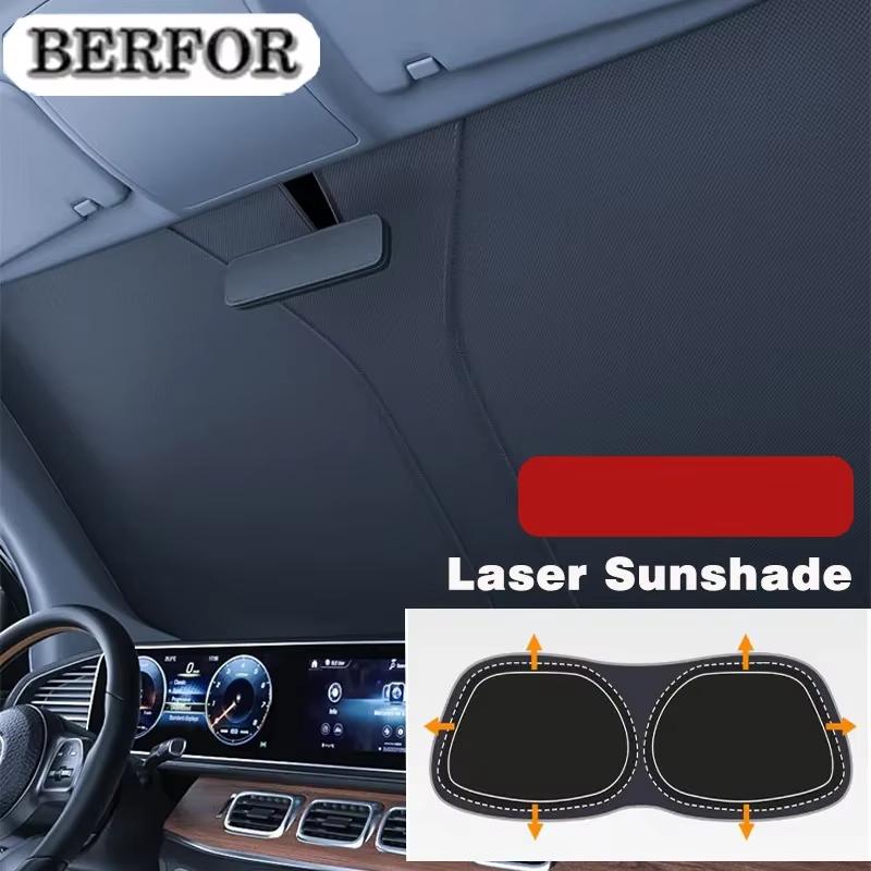 Car Windshield Sun Shade For BMW 3 Series G20 330i 330e 2019-2023 Sunshade Sun Visor Protector Foldable Blocks UV RaysWindshield Sunshades 1