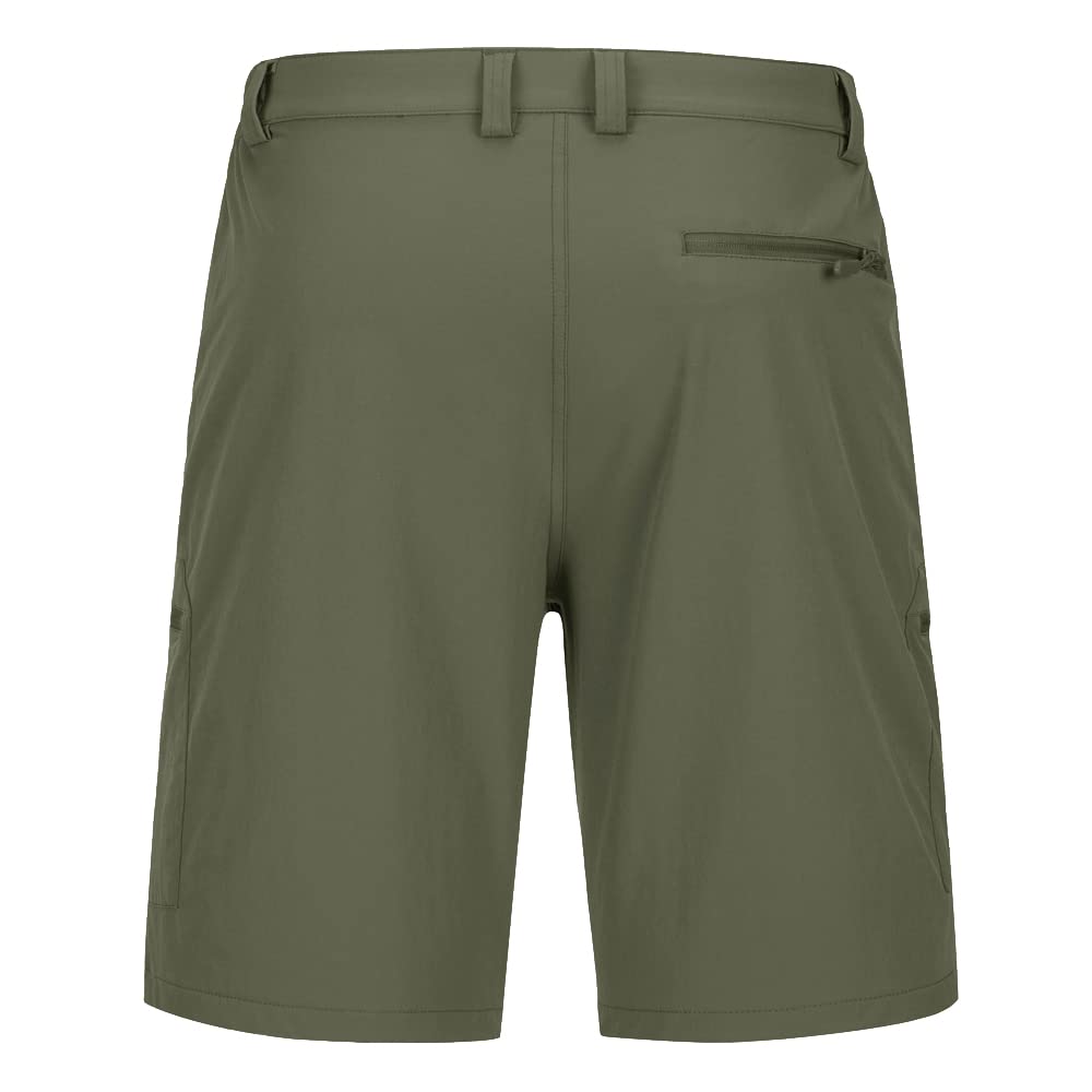 Men's Shorts, Half Trekking Pants, Work Shorts, Quick-Drying, Outdoor Shorts, Fishing Shorts, Green, Size M