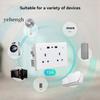 13A 2-way Smart Standard Wall Socket UK Outlet USB Type-C Charging Ports WiFi Remote Energy Monitoring Plug Touch Switch