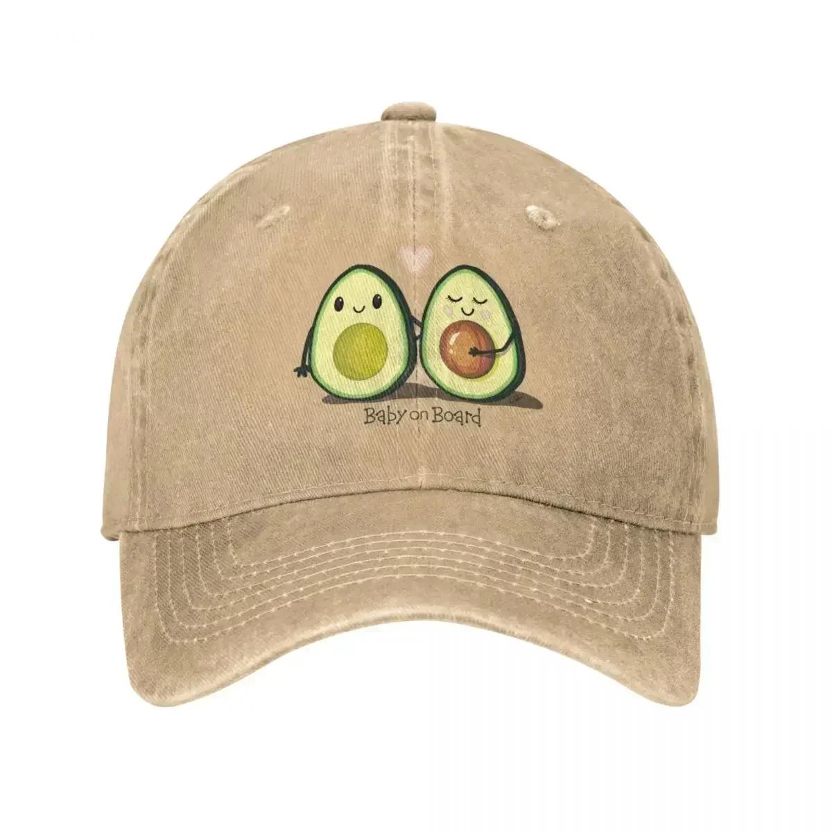 

Baby on Board Avocado Couple Baseball Cap Golf Hat Man Big Size Hat Military Cap Man Cap Female Men S