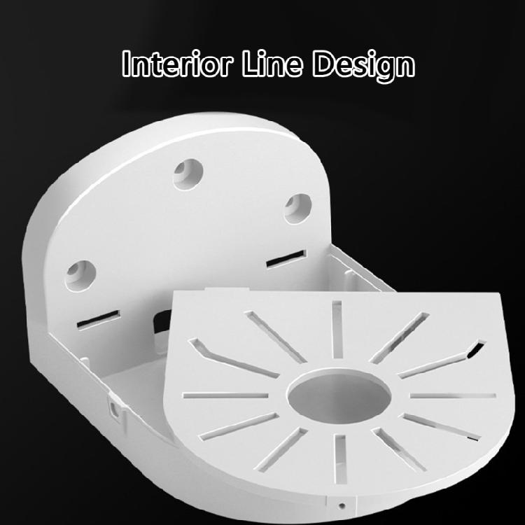 Durability Plastic Wall Mount Bracket For 3Inch Security Cameras Lightweight Construction Vibration Resistant Base
