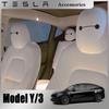 Tesla Model 3 Y S X Baymax Seat Headrest Stickers Big Eyes Unique Decal Christmas Car Interior Trim 2023 2022  Accessories