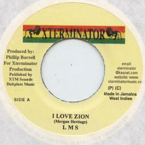 

7inch Record LMS - I Love Zion Xterminator 2002 Jamaica Reggae, Ska & Dub