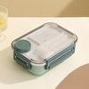 1300ML Lunch Box Plastic Portable Compartment Bento Box Microwave Students Office Food Container with Fork and Spoon Tableware