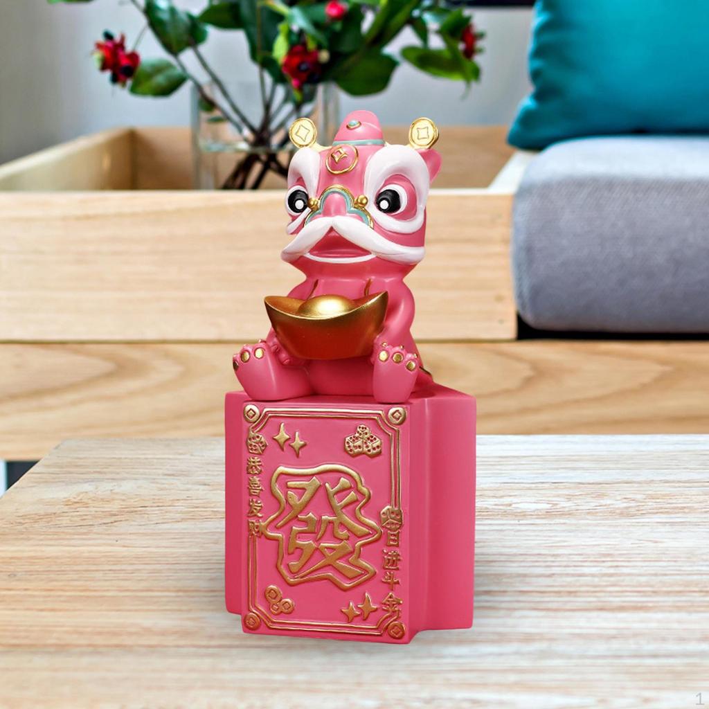 Chinese Money Box Figure Feng Shui Statue for Desktop Office Decoration