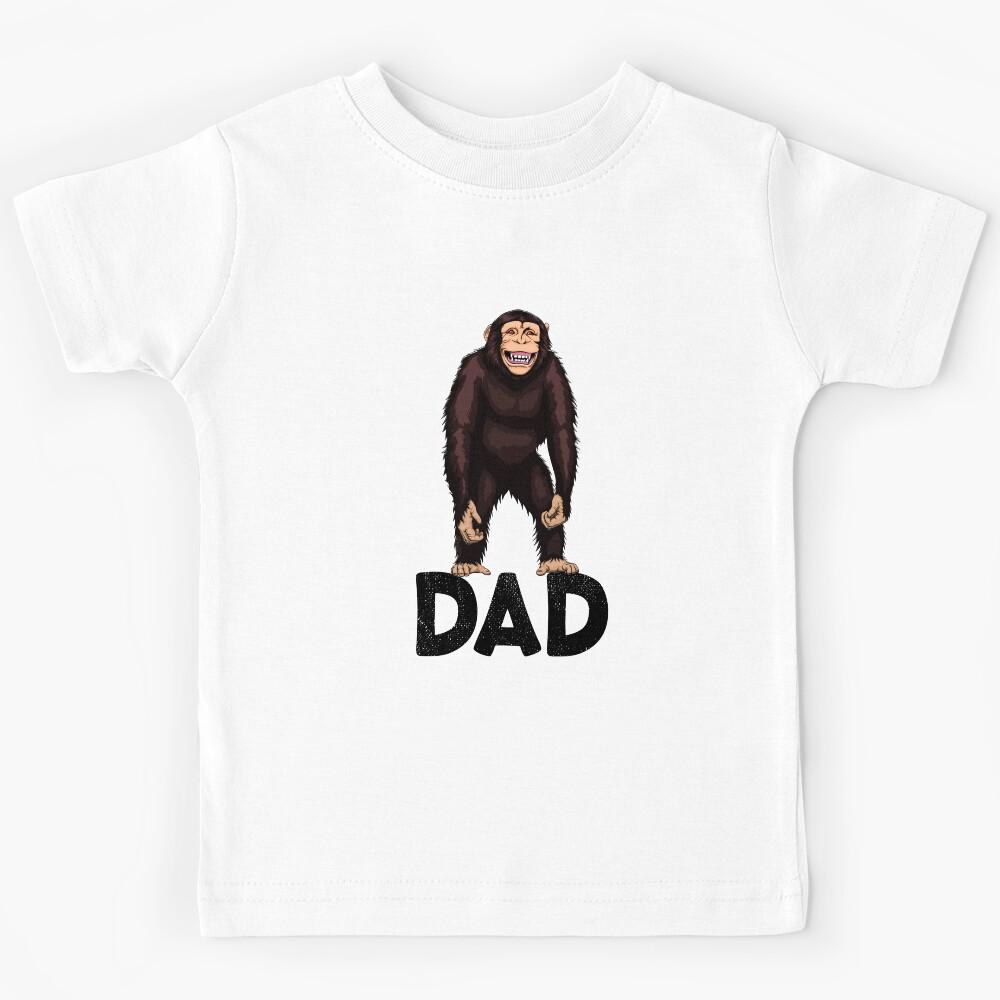 Monkey Dad Chimpanzee Kids T-Shirt 140