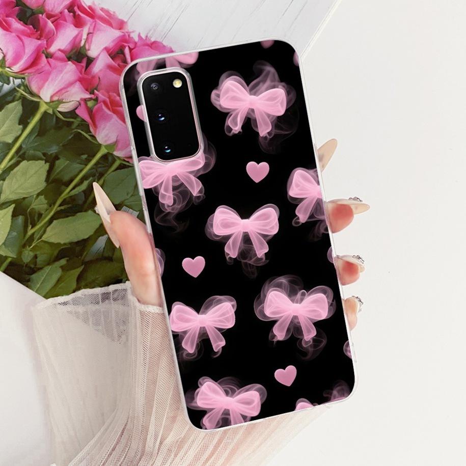 For Samsung Galaxy S20 Plus Case Fashion Butterfly Flower Soft Clear Silicone Back Phone Cover For Samsung S20 Ultra S 20 Bumper