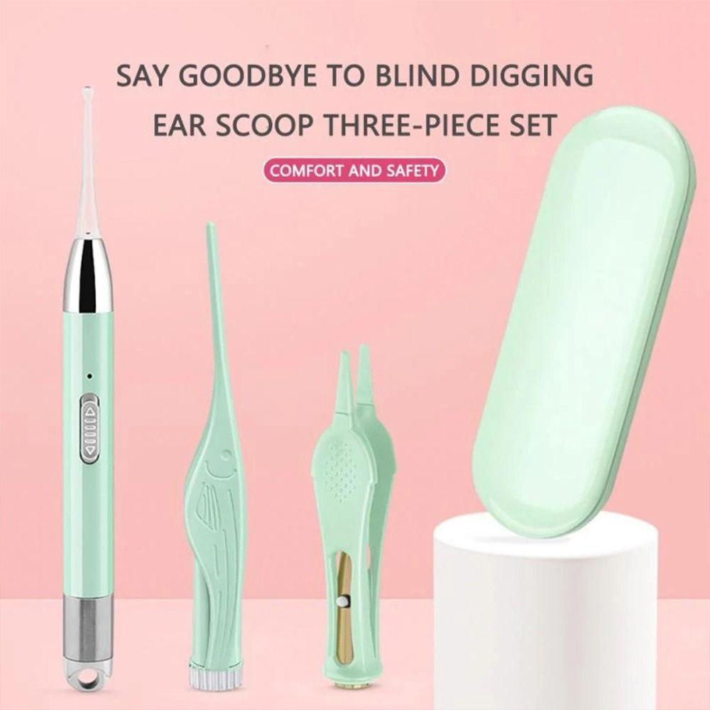 

Чистящий пинцет USB Визуальная отмычка для ушей Инструмент для захвата ушей Отмычка для ушей Светодиодная подсветка Светящаяся набор ушных ложек