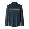New Autumn Clothing for Young and Middle-aged Men, Long-sleeved Shirts, Business Casual Thin Ice Silk Wool Loose Shirts for Dads