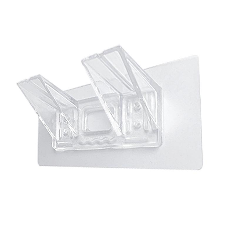 Punch-Free Bracket Support: Decorative Adhesive Hook for Cabinet and Wardrobe Partition
