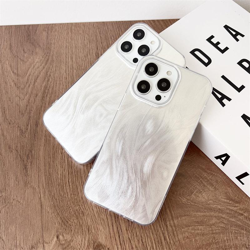 Luxuriöse glitzernde Federhülle für iPhone 15 Pro Max 14 Plus 13 12 11 Pro XR XS All-Inclusive-TPU-Fallschutzhülle