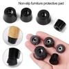 10 pcs Safe Cabinet Speaker Cushion Tapered Protective Pad PVC Foot Mat Furniture Slip Feet