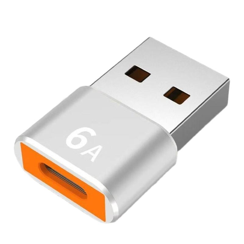Durability Metal Type C To USB Adapter OTG Converter For Fast Data Transfer 120W 6A Charging And Device Connectivities