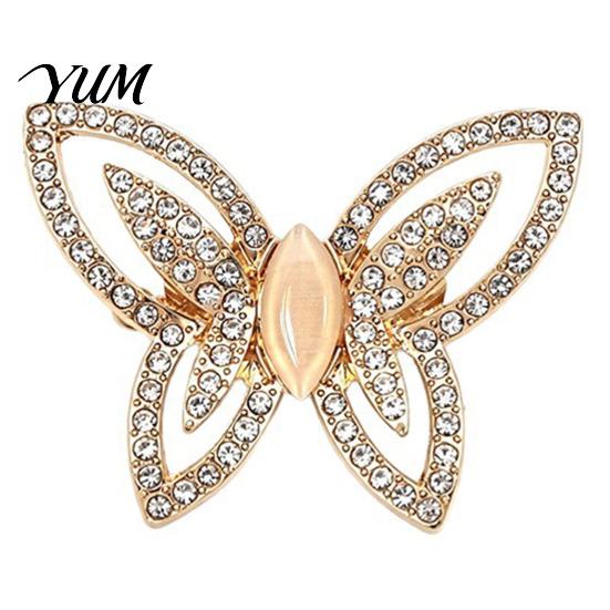 Romantic Butterfly Brooch Women Hollow Brooch, Golden Decorative Badge Clothing Accessory Pin, Sweater Cardigan Coat Dress Jewelry Accessories