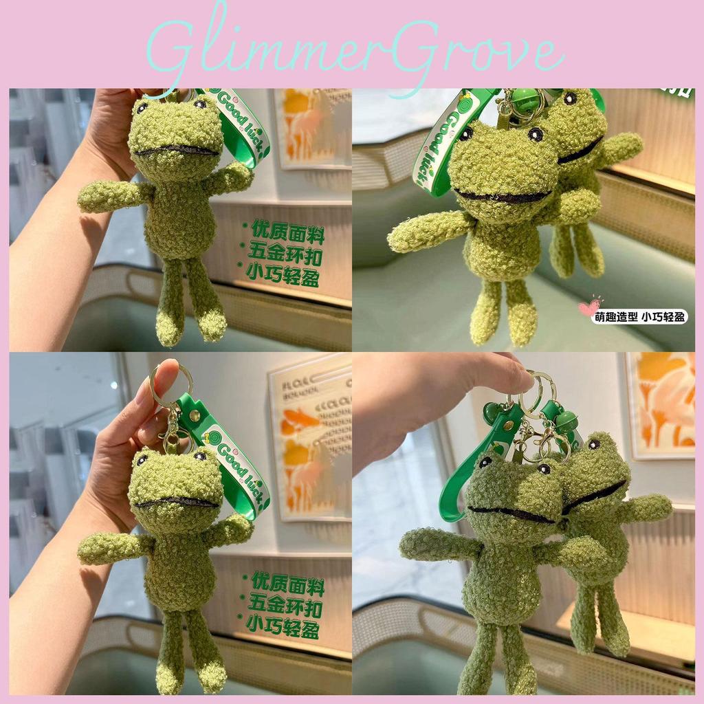 Plüschfrosch Schlüsselanhänger Niedliches Weiches Spielzeug für Taschen Perfektes Geschenk für Alle Anlässe