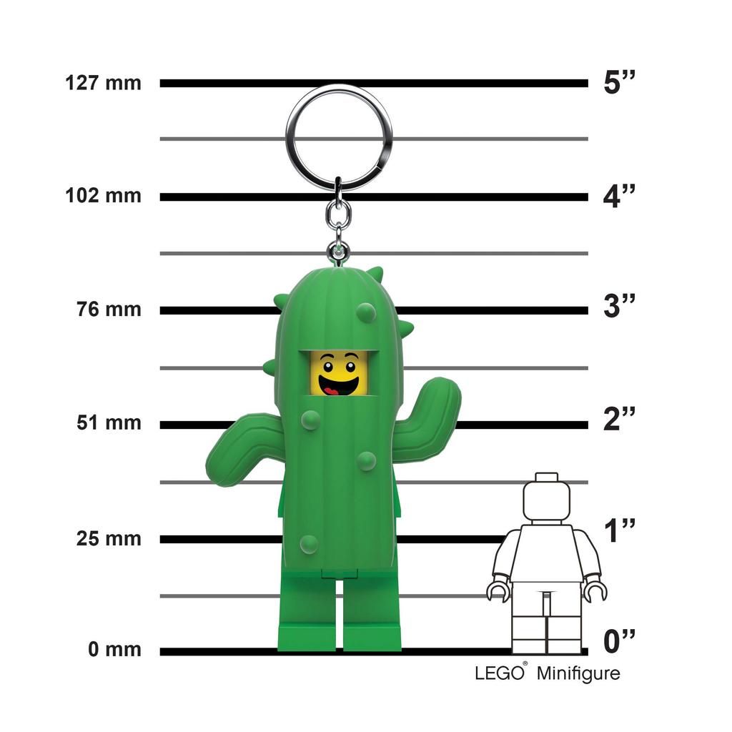 IQ Iconic Cactus Boy Keychain LED Keychain Light Block Toy Doll Articulated Mini Figure