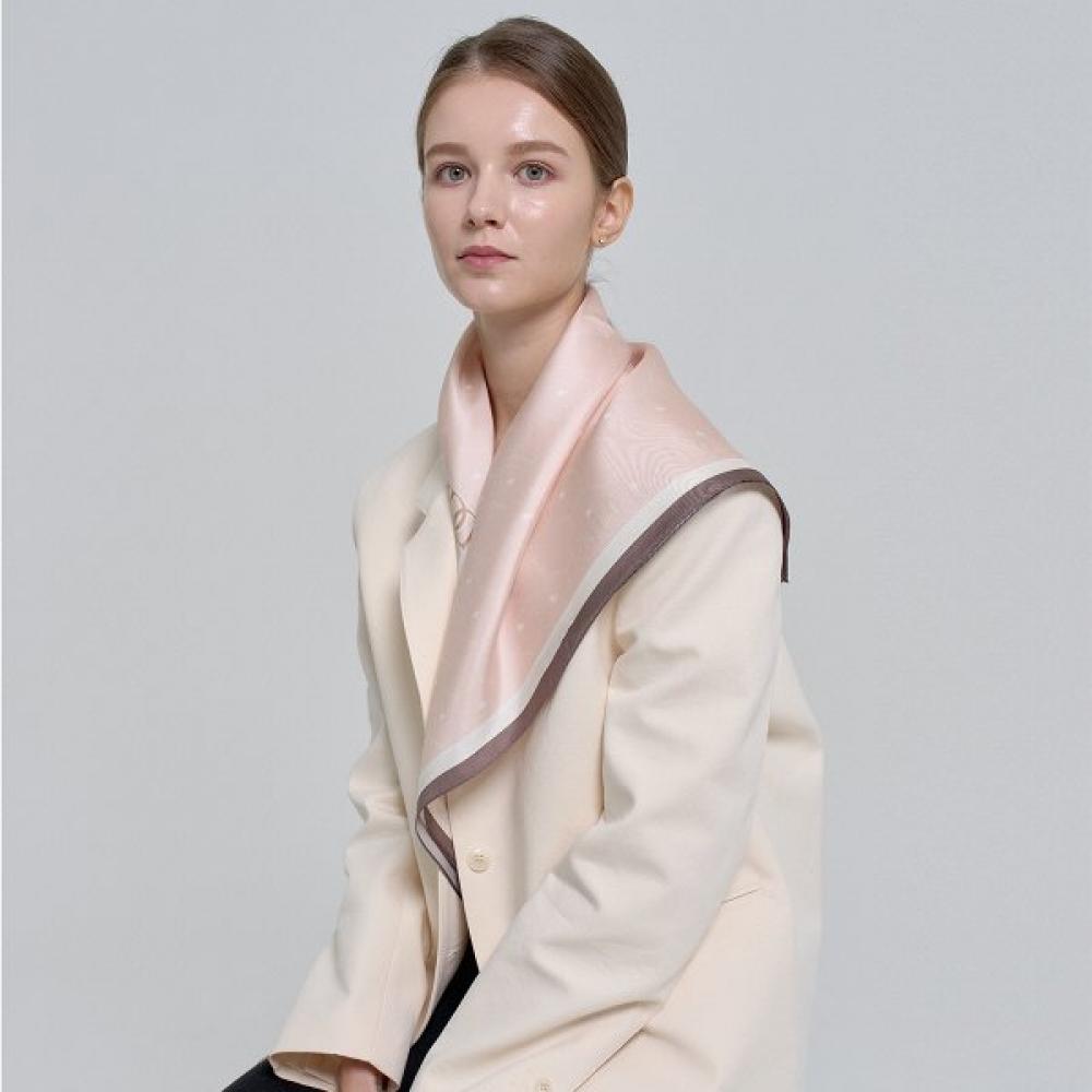 Dal Cashmere Goat Silk Square Creamy Pink 65 Single option