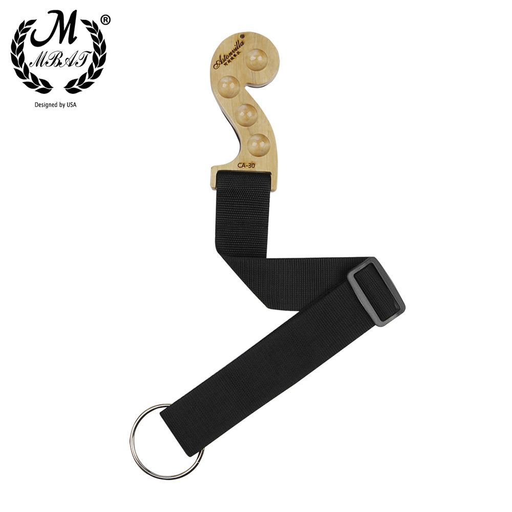 M MBAT Cello Non-Slip Pad with Nylon Strap Cello Solid Wood Bottom Pad Tail Pin Non-Slip Pad Stringed Instrument Accessories