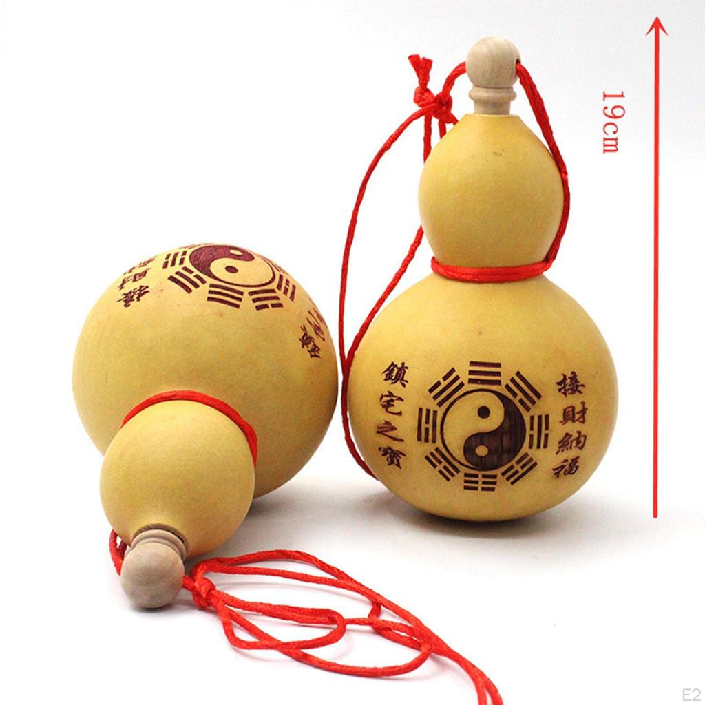 Leakproof Flagon with Tassel Rope Bagua Decoration Accs Kettle Gift Gourd Shape Hip Bottle for
