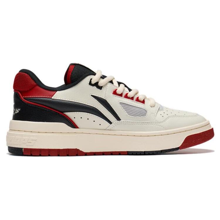 New LiNing Rookie 2 Cushioning, Wear Resistant Low Top Basketball Shoes Men's White Red ABCT039-1