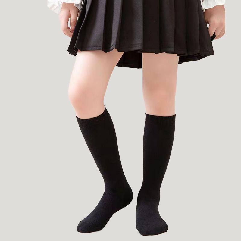 

Children s Four Seasons Knee-High Socks for Boys and Girls - White, Versatile, Casual Fit 2-4 years [Fits Foot Length 15-16 cm]