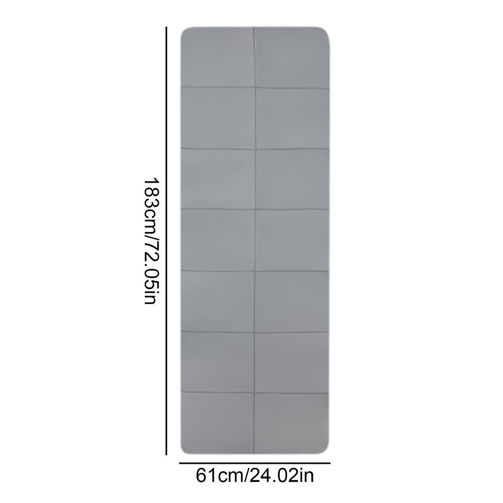 1 Piece TPE Foldable Yoga Mat, Durable, High Quality Non-slip, Wear-resistant, Lightweight, Solid Color Design