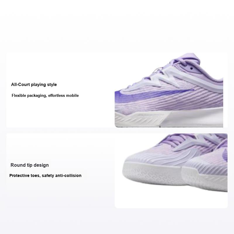 Nike Women's Purple/White Nikecourt Air Zoom Vapor Pro 3 Hc Hydrangeas Sneakers Amethyst-Tint Fz2158-500 Cm