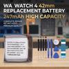Strong Alternative Energy Cell For EB BR880ABY Watch Replacement Battery 247mAh Capacity And 3.8V Output