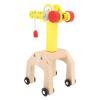 Holzkran Spielzeugset Schienenspielzeug Zubehör Einfach zu montierender Turmkran Spielset für Kinder