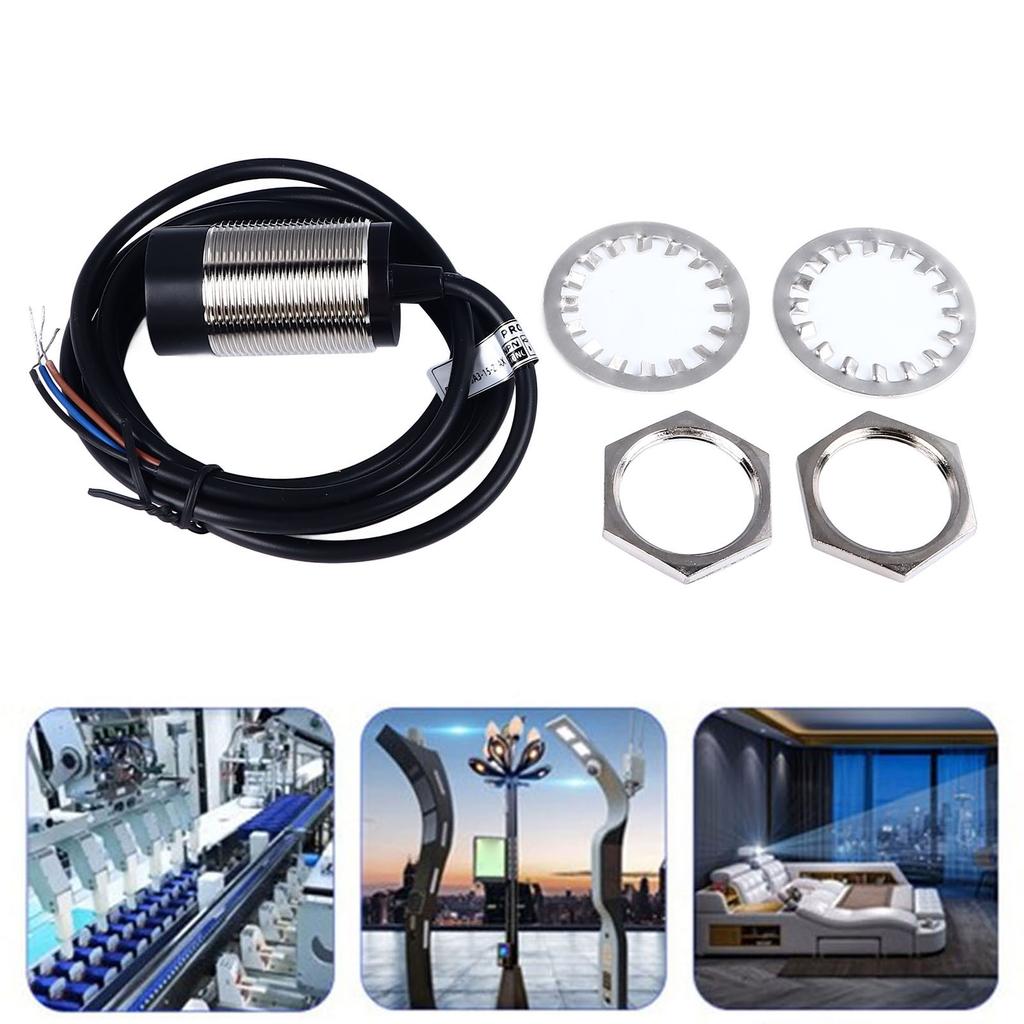 Indukční snímač přiblížení NPN NC 3vodičový přesný kovový válcový spínač M30 DC 6‑36V