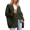 Style Simple and Versatile Knitted Women's Button Solid Color Sweater for Women