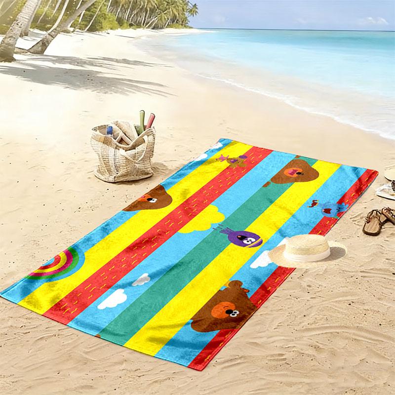 Duggee Print Beach Towel, Large Soft Quick Dry Towel for Beach Camping Swimming