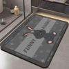 Quick-Dry Non-Slip Minimalist Floor Mat - Water-Absorbent & Easy-Clean for Bathroom & Entrance
