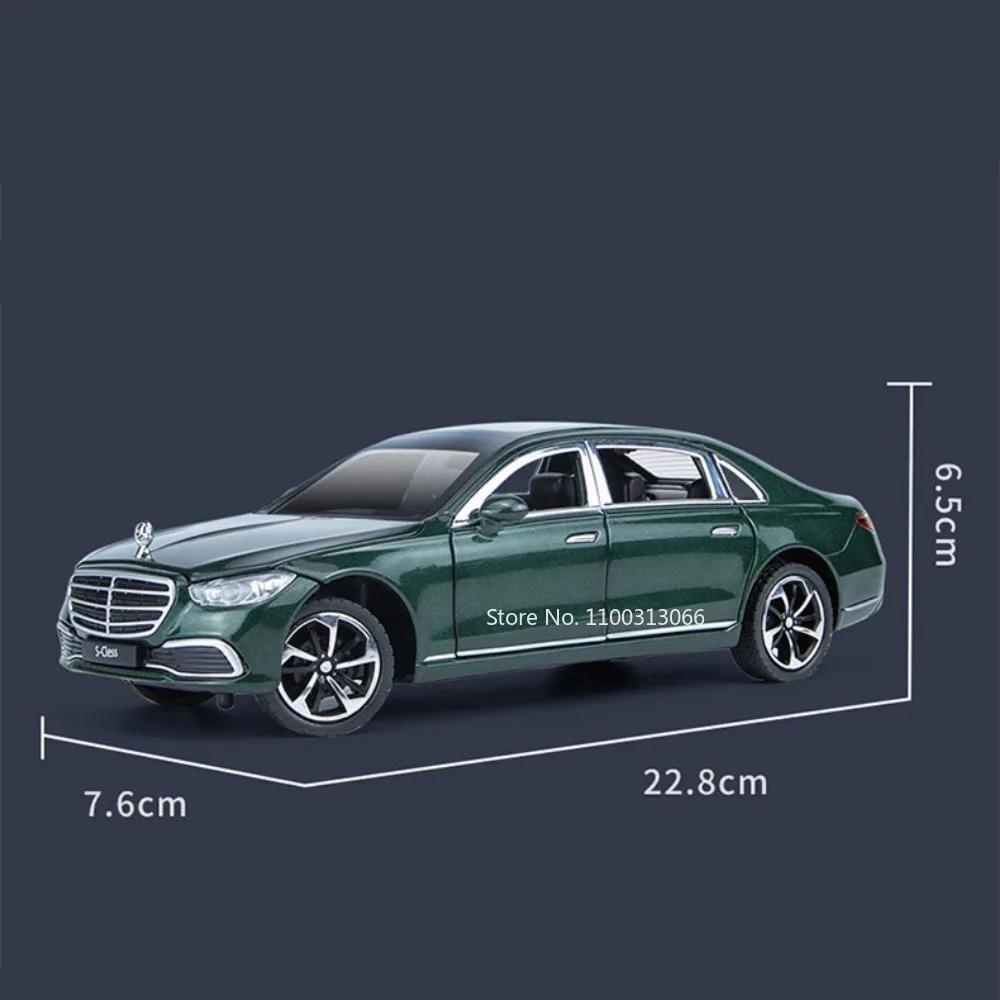 1:24 Scale S400L GLS600 Alloy Cars Models Toys Wheel Pull Back Vehicles Model Sound Light Toy Cars Boys Festival Gifts