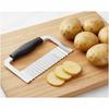 Rustproof Wavy Potato Cutter Non-slip Handle Crinkle Cutter Wavy French Fries Cutter  Vegetable