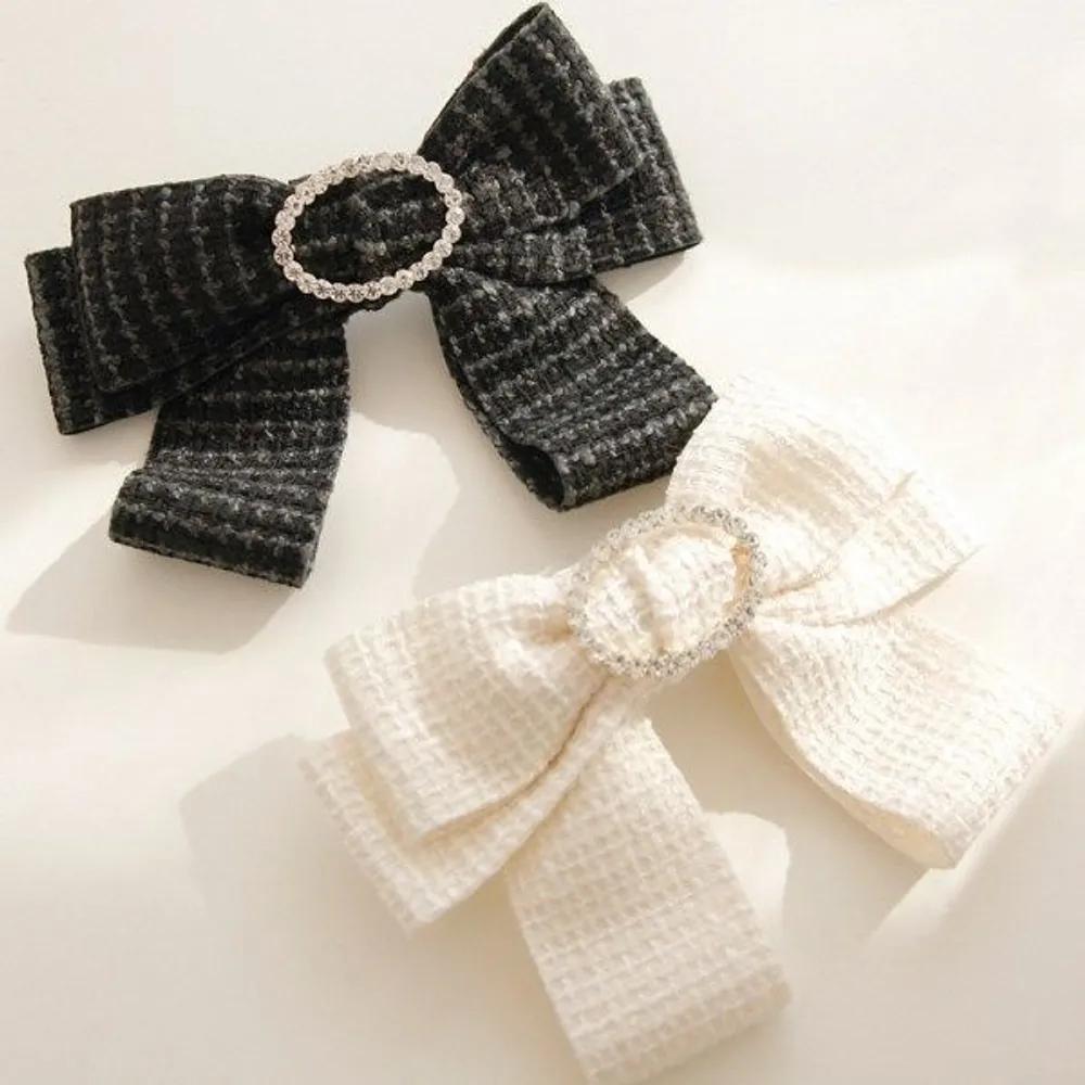 J Lauren Tweed Sweet Ribbon Automatic Hairpin H01106 ivory