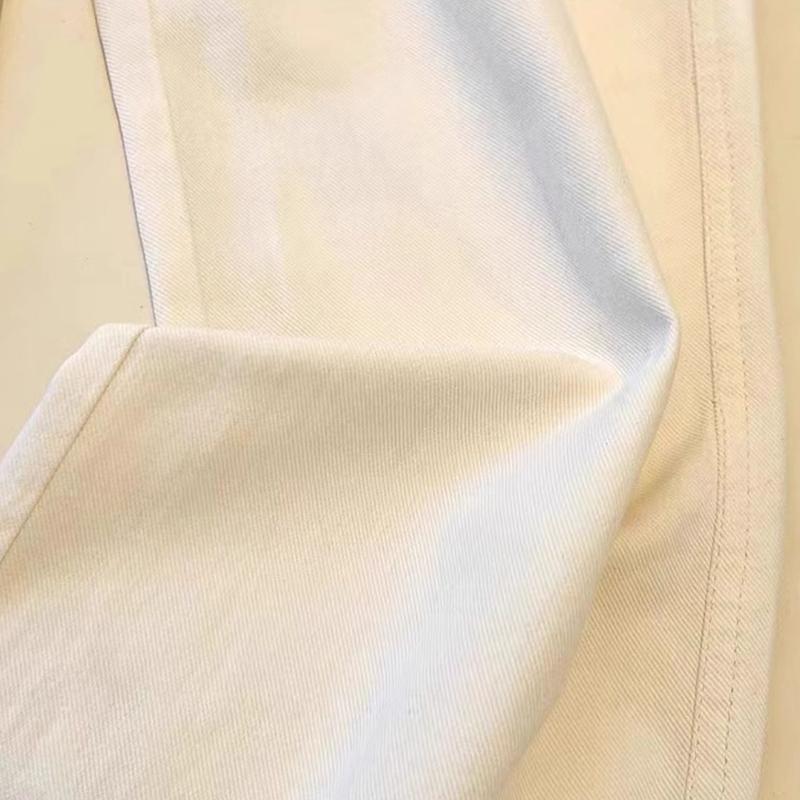 Nine Point Jeans Women's Spring Autumn Thin Loose Small High Waisted Straight Wide Leg Pants