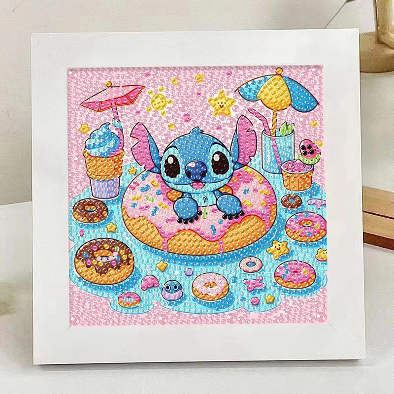 Kids Rhinestone Diamond Painting Kit with Frame – DIY Sticker Art Gift