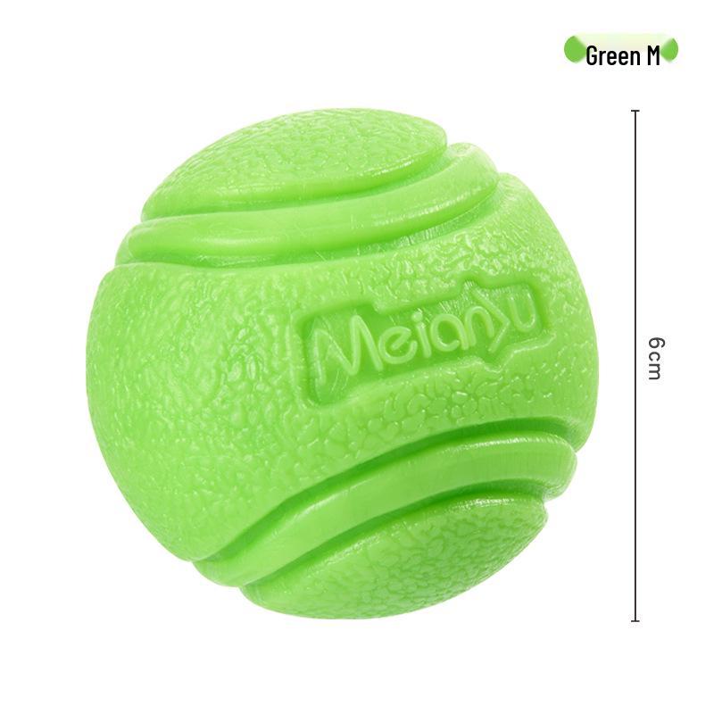 Meianju Dog Chew Ball: Durable Rubber Toy for Fetching and Biting