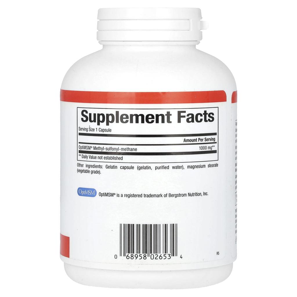 MSM, Methylsulfonylmethan, 1.000 mg, 180 Kapseln