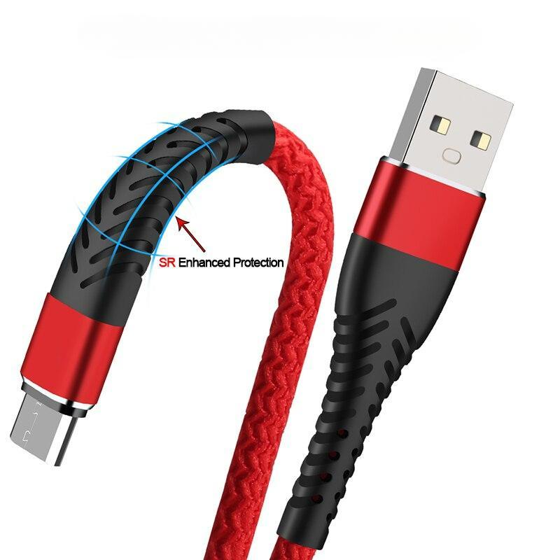 1m 2m 3m 0,25m Micro USB-kabel för snabbladdning datakabel för Xiaomi Redmi 4X 5 Samsung S7 J7 Huawei Android mobiltelefon Microusb-laddarkabel