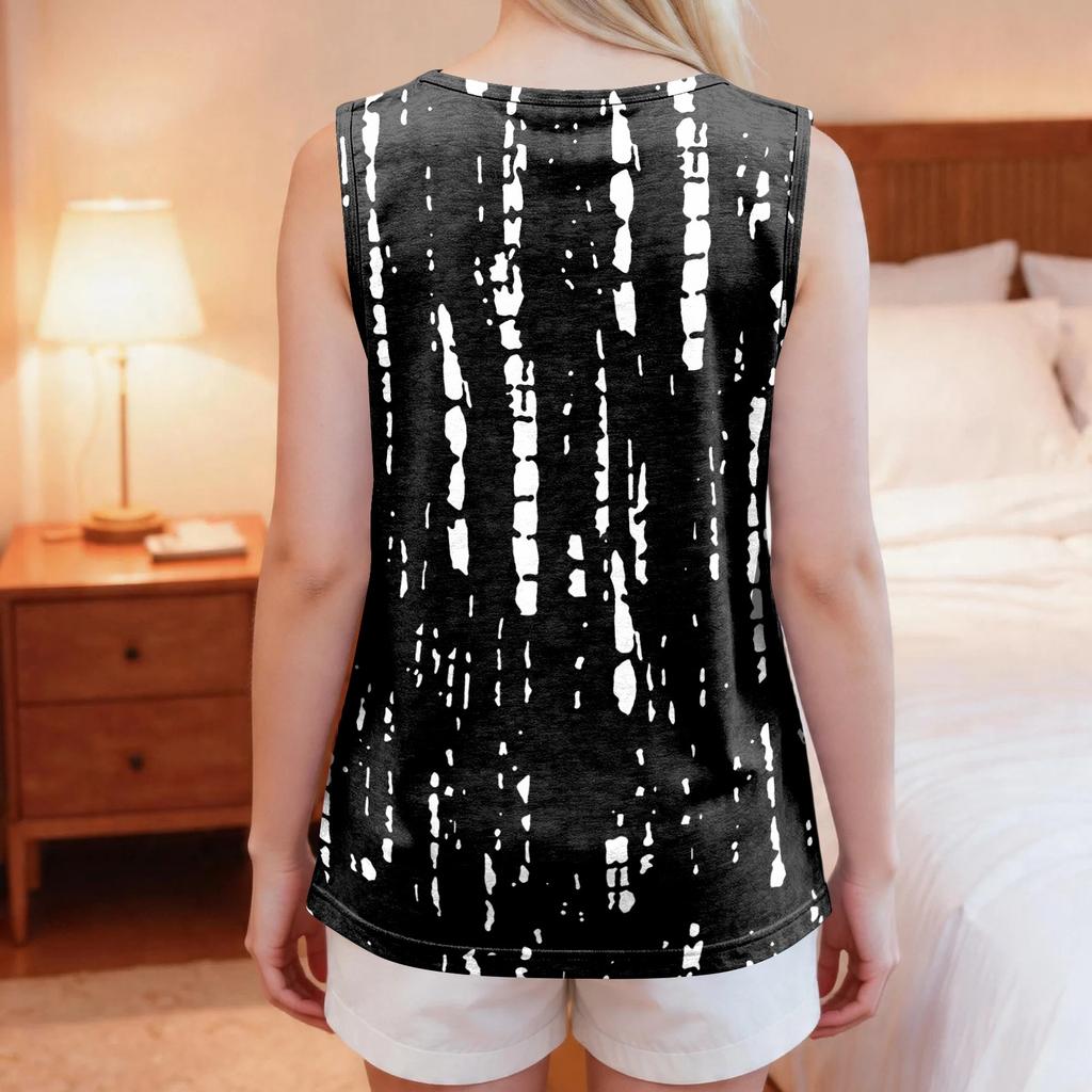Women Shoulder Surgery Shirt Sleeveless Top with Tear Away Snap Closure and Cuff Design Floral Print Medical Recovery Apparel