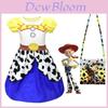 Cotton Princess Dress For Girls Alice Style Short Sleeve Lovely And Charming Ideal For 90-140cm Height