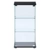 Fuji Boeki Collection Case Figure Case 3 Tiers Width X Depth X Height 86 Cm Black Tempered Glass Full Glass Assembly Product Clear 98881 42.5 36.5