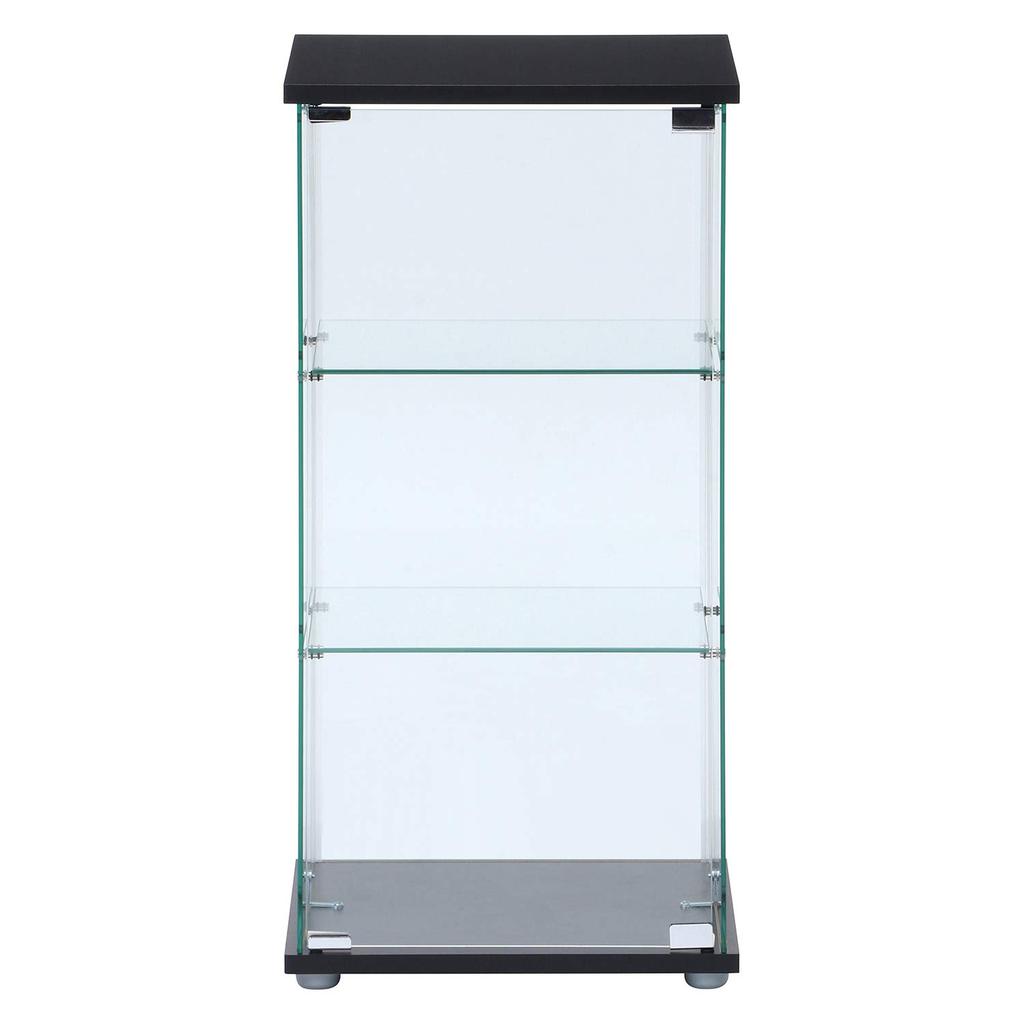 Fuji Boeki Collection Case Figure Case 3 Tiers Width X Depth X Height 86 Cm Black Tempered Glass Full Glass Assembly Product Clear 98881 42.5 36.5