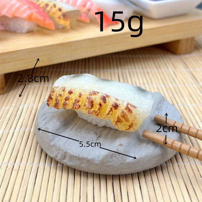 Symulacja 3d Model Sushi Zabawki do gotowania Japońskie jedzenie Sushi z łososiem Kulka ryżowa Symulacja Model jedzenia Rekwizyty wystawowe Brelok Biżuteria